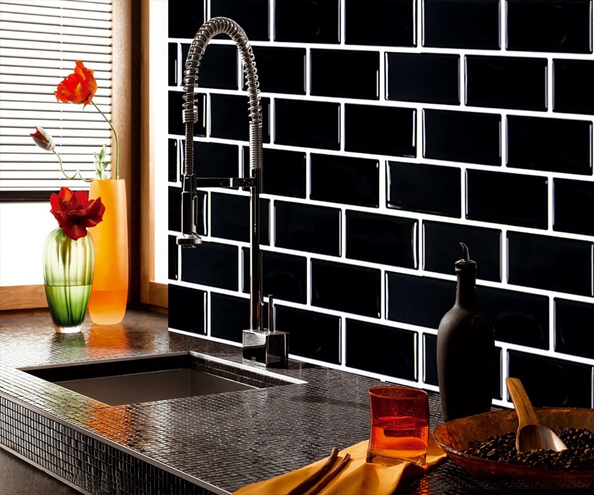 3D Subway Tiles Mosaic Peel and Stick Wall Bricks Self Adhesive DIY Kitchen Home Decor Wall Decal Sticker Waterproof