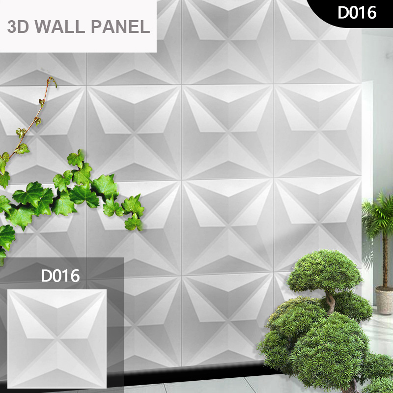 Eco-friendly PVC board durable home 3D decorative wall panel for exterior interior wall