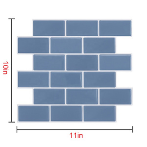 Easy DIY Peel and Stick Subway Tile Home Decoration Peel&Stick Stone Backsplash Mosaic Brick Tiles