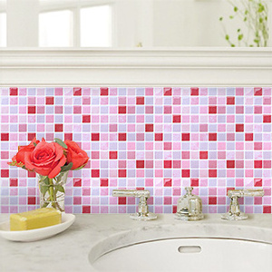 Mosaic Wall Tile Peel and Stick Self adhesive Backsplash DIY Kitchen Bathroom Home Wall Sticker Vinyl 3D