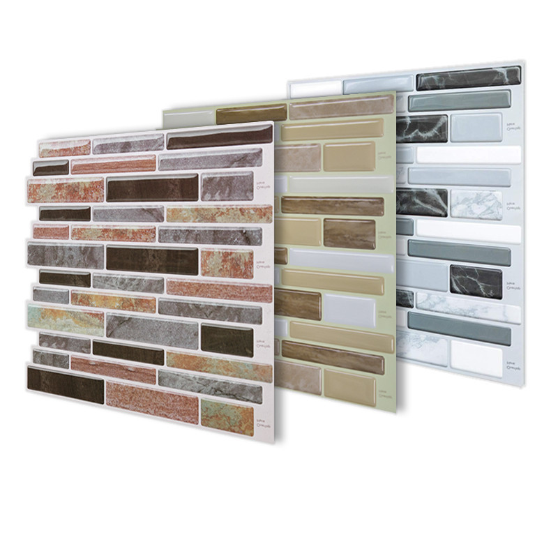 Detachable Peel and Stick Wall Smart Tiles 3D Peel and Stick Backsplash Mosaic Tile