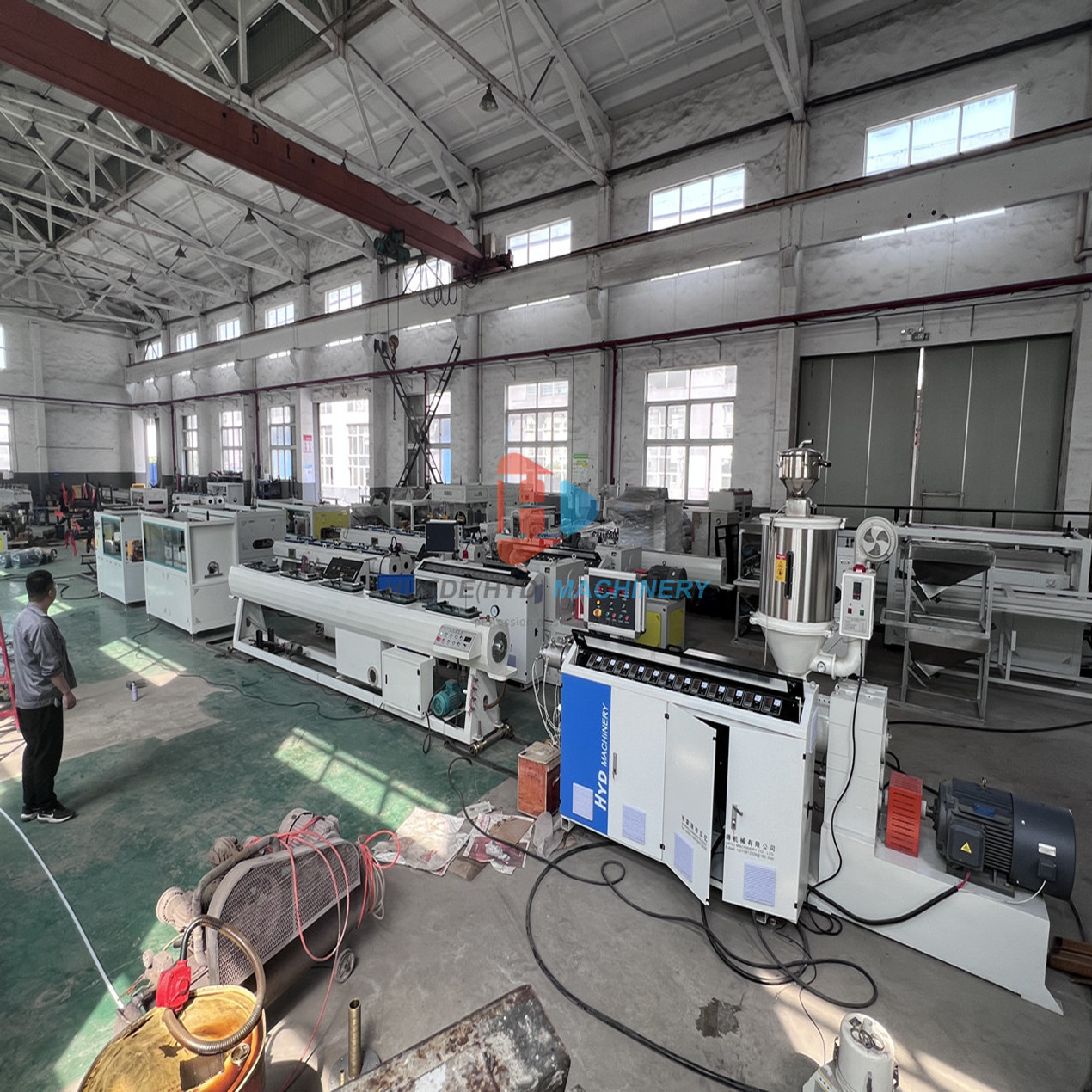 HDPE Plastic Pipe Extrusion Making Machine Line PP PE Pipe Tube Production Line