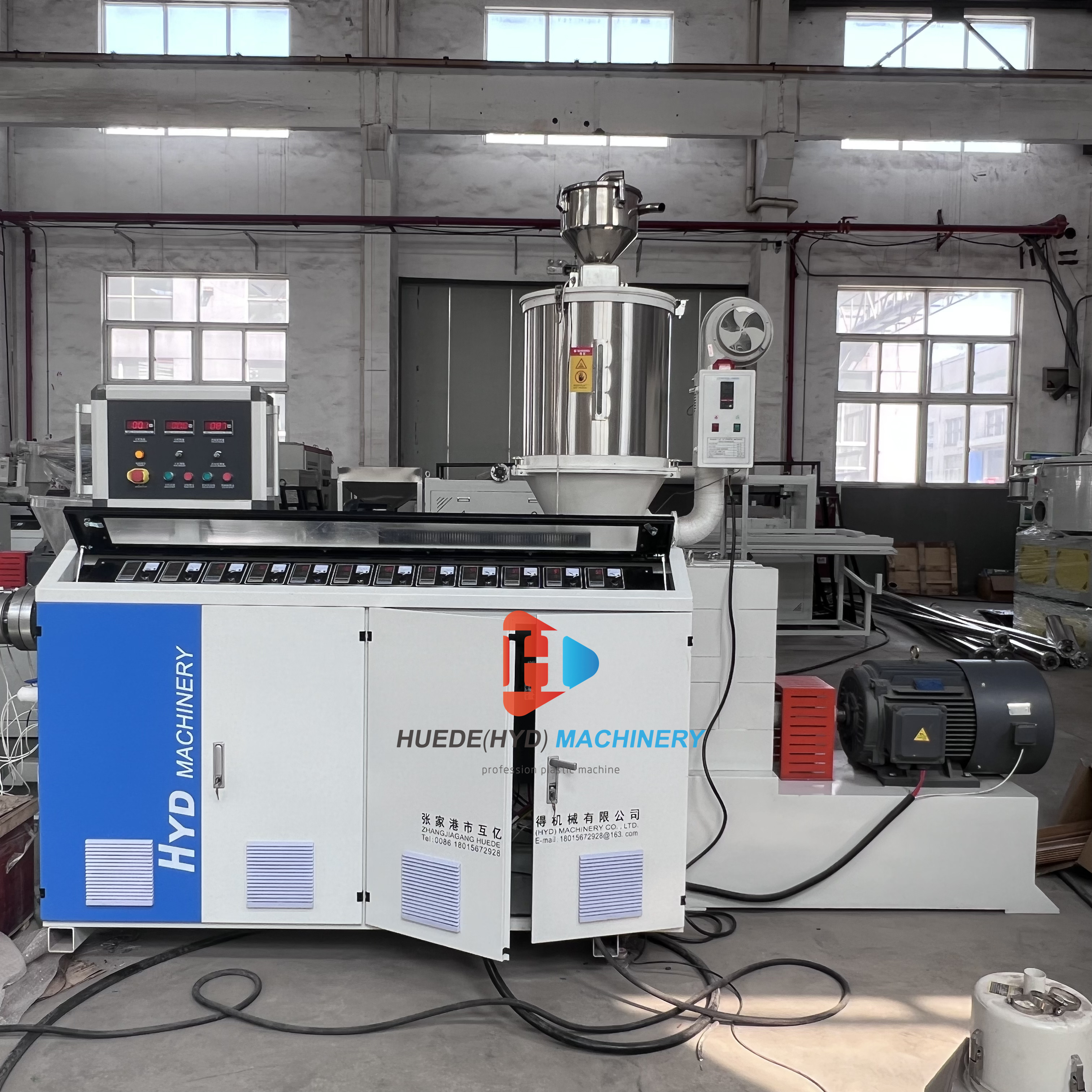 SJ65 Single Screw Extruder Plastic Screw Extruder Machine for PVC PE Pipe Pellets