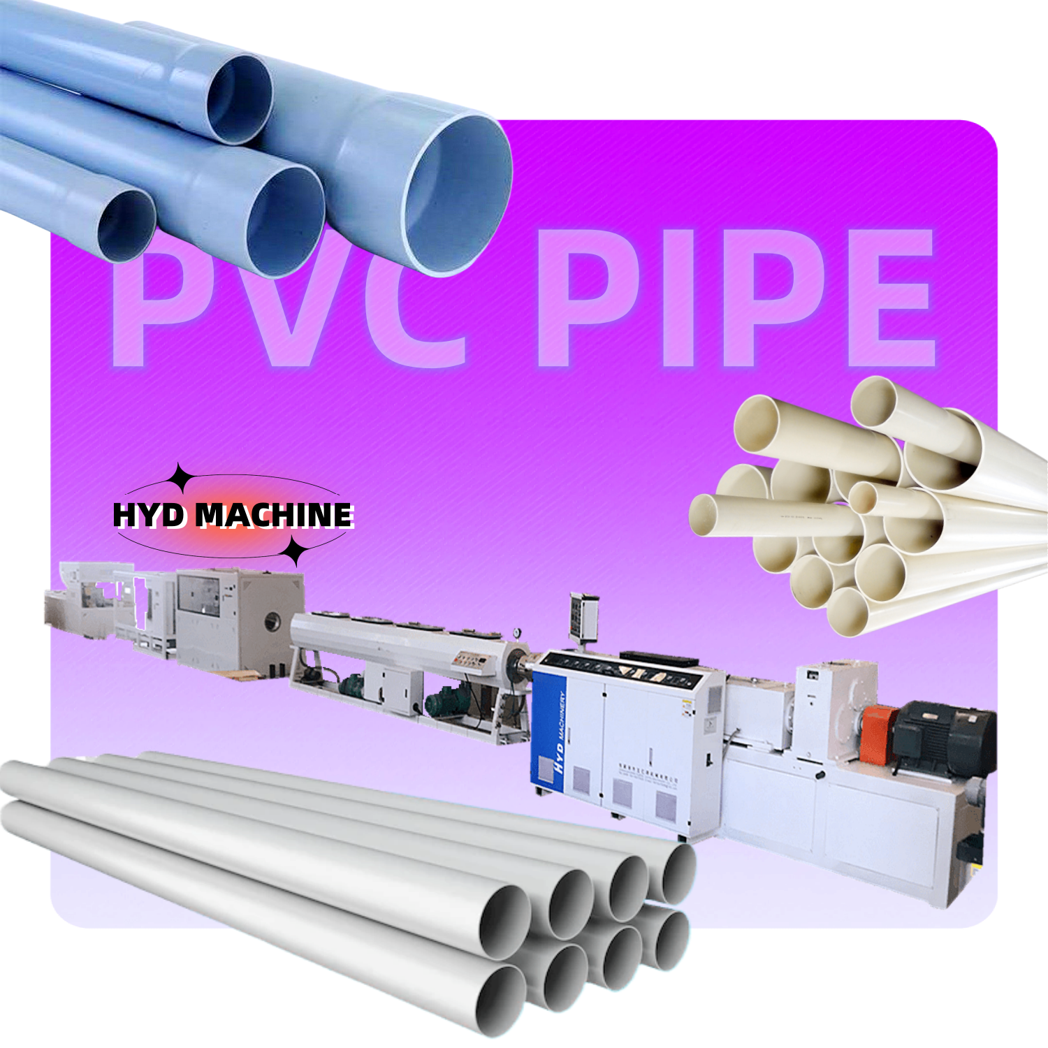 75~160mm PVC Pipe Making Machine Price For Making PVC Pipe Cost