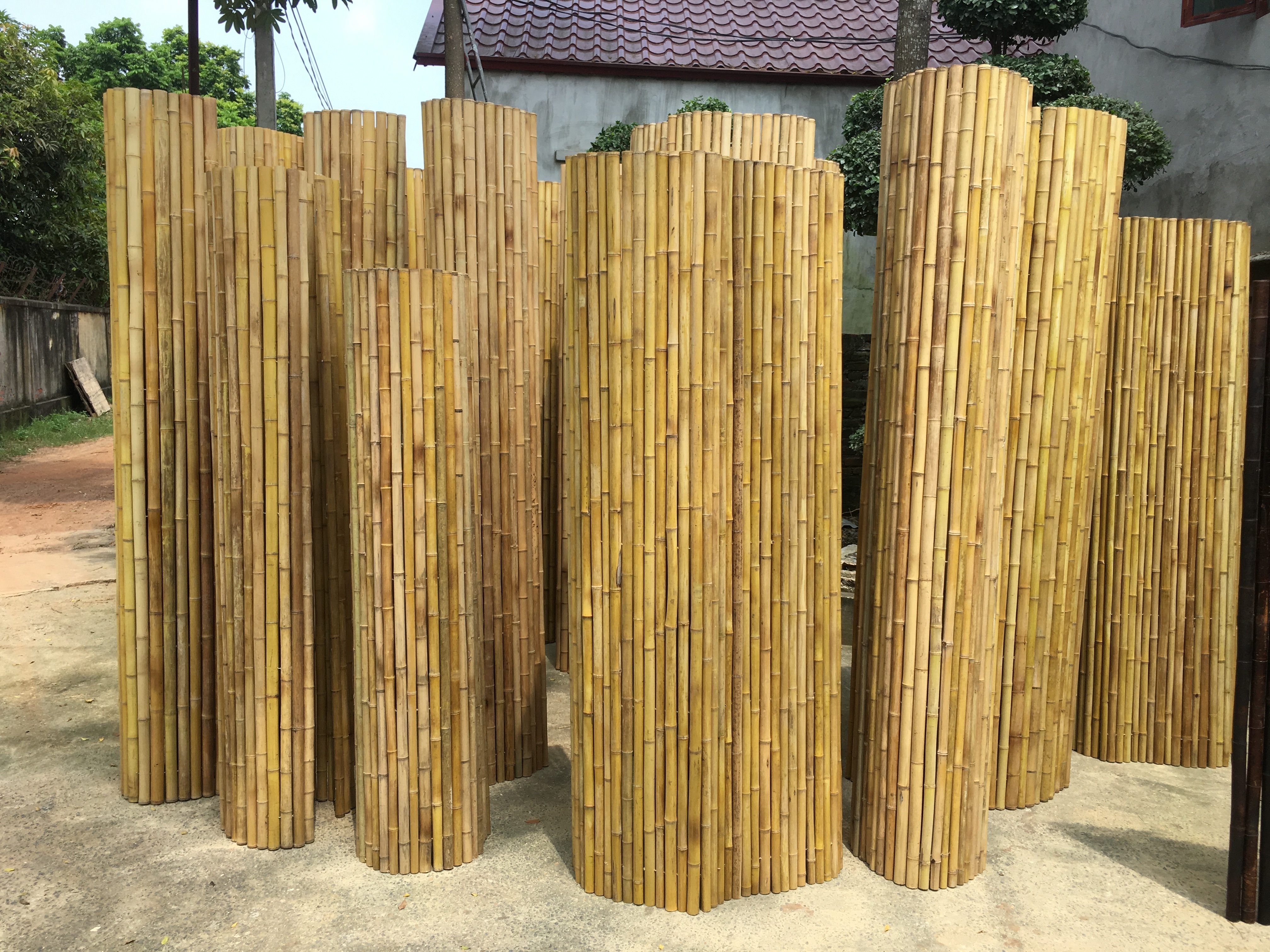 Garden Fence Rolled Bamboo Screen