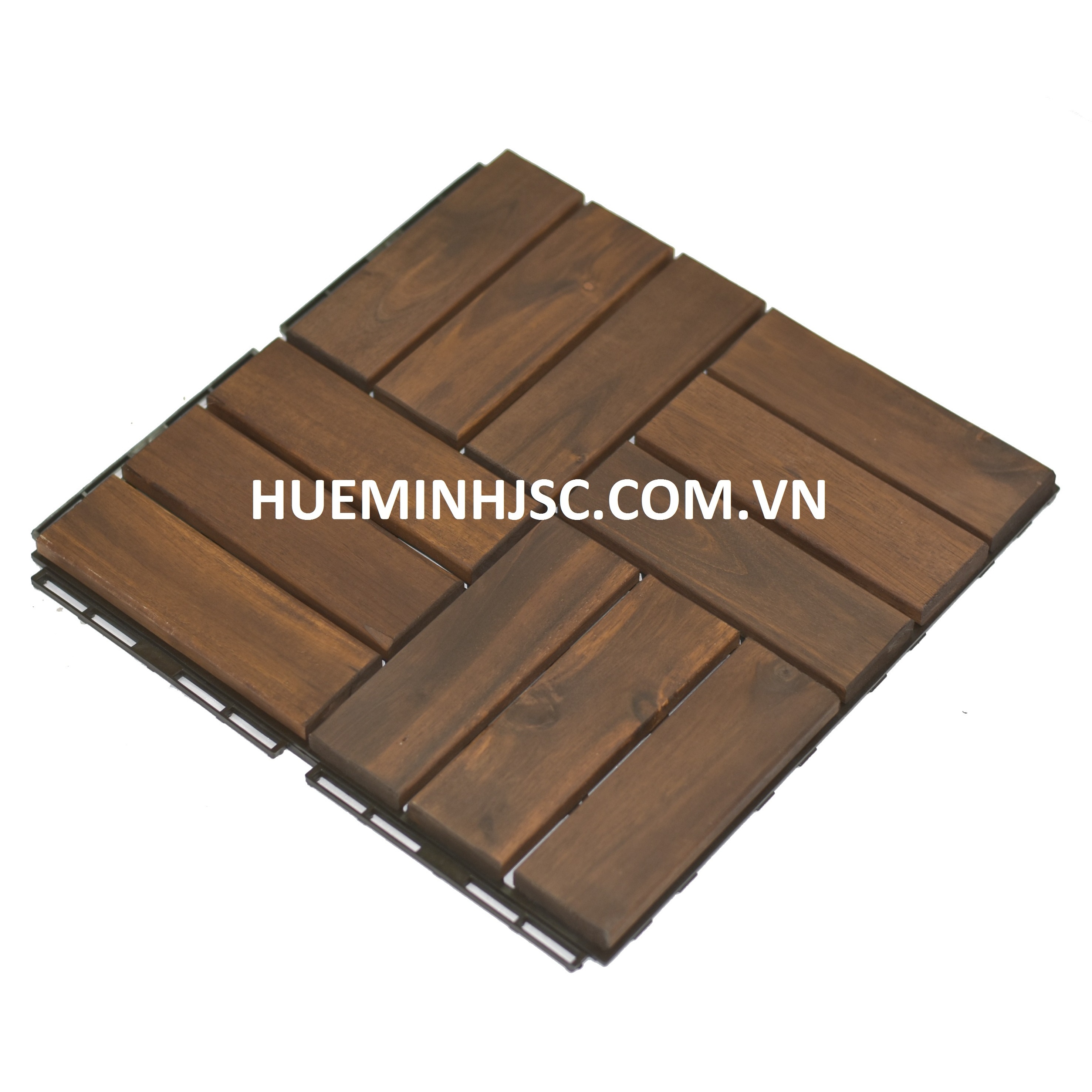 Acacia wooden decking tiles easy to assemble environmentally friendly made in Vietnam