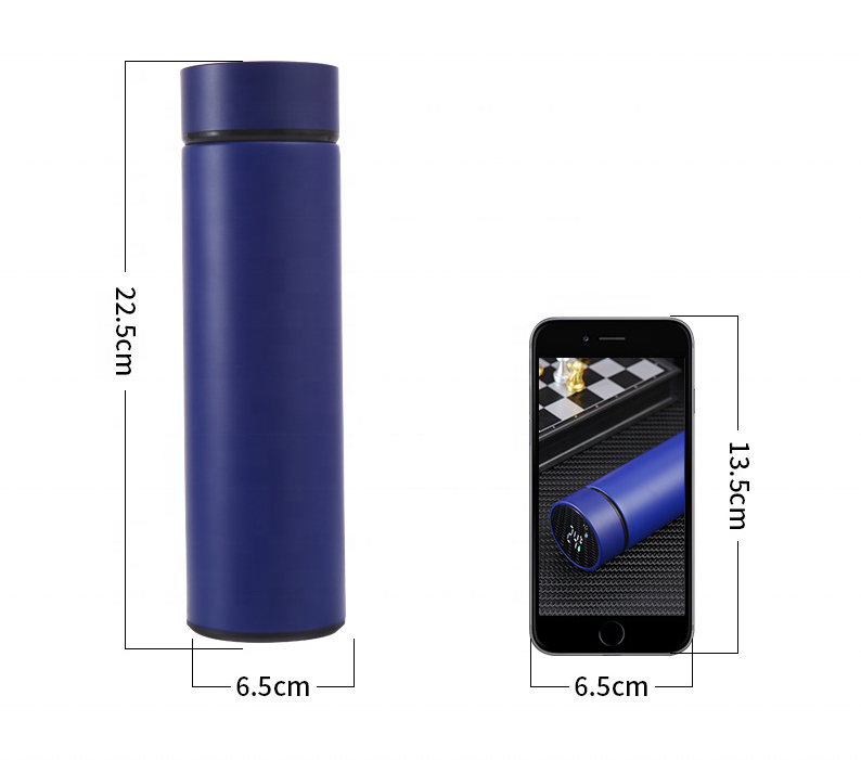 2023 Termo Smart LED Temperature Display Metal Insulation Water Bottle Thermos Cup Stainless Steel Intelligent Vacuum Flask