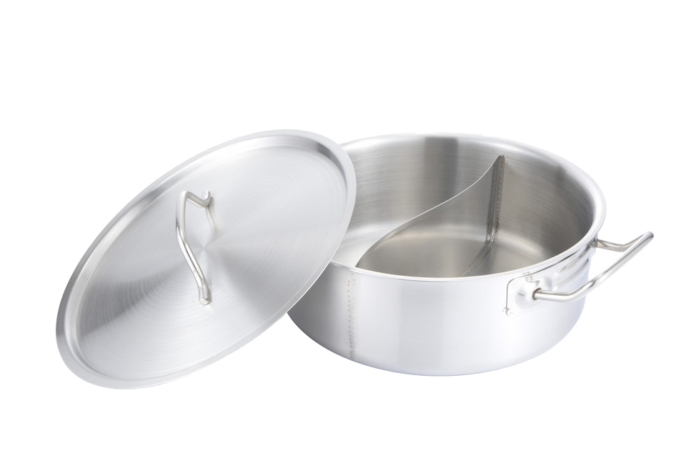 HUFA New Korean Design Straight Shape Stainless Steel Cookware Glass and Casserole with Handle for Soup Pots