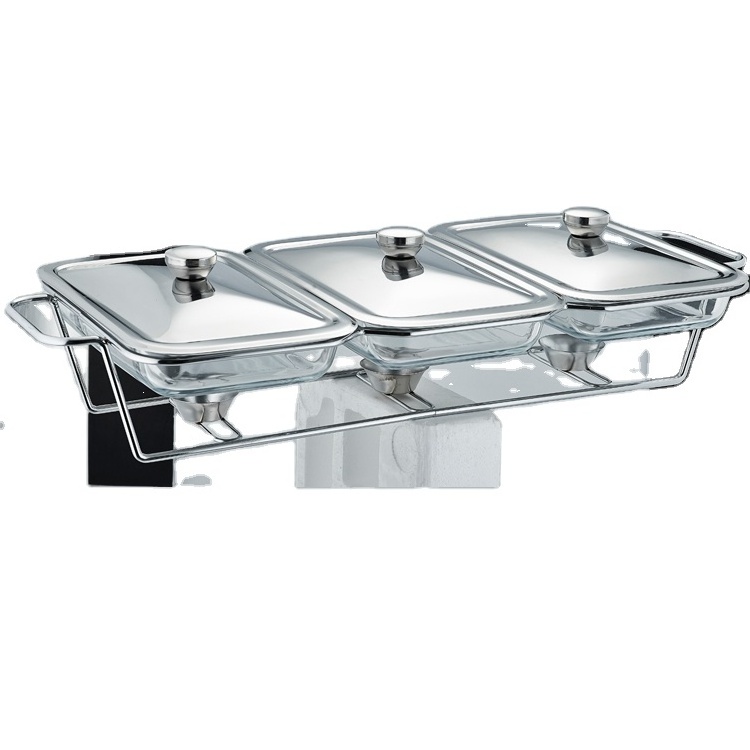 wholesale prices stainless steel glass material hospitality supplies restaurant hotel used chafing dishes for sale