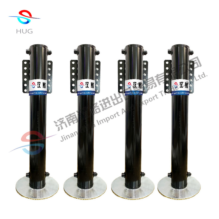 Auto leveling system double acting hydraulic cylinder used for mobile caravan trailer