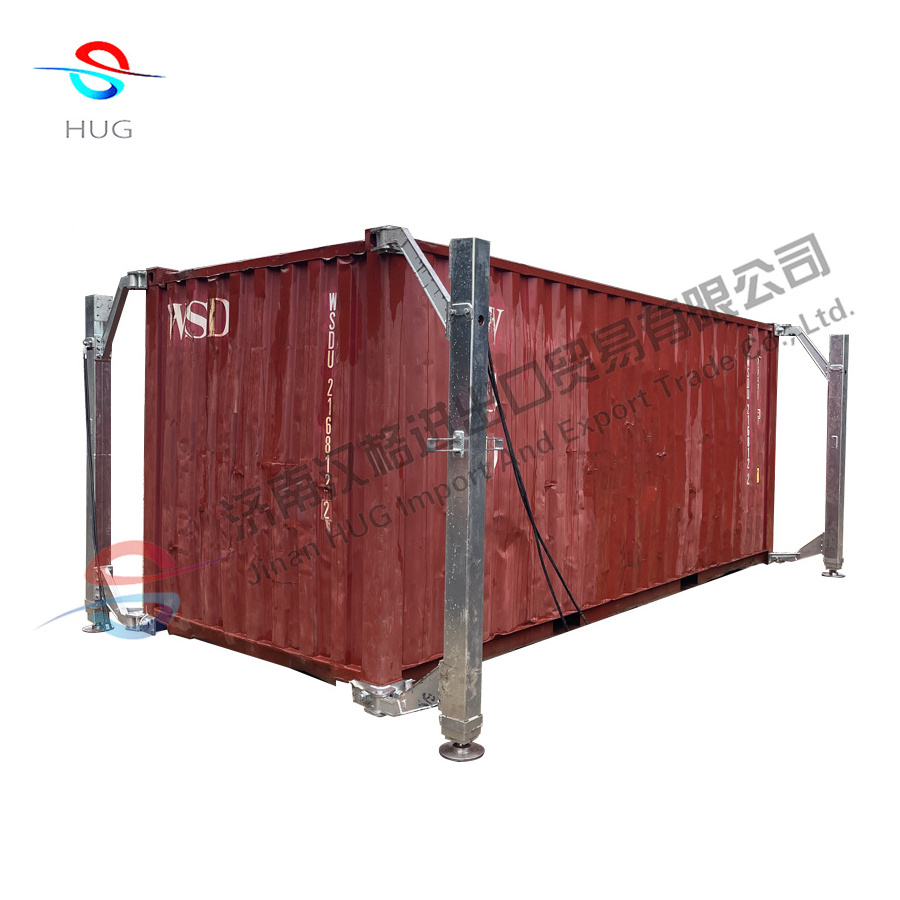 Square thickened 35 ton 40 ton standard container lift system hydraulic cylinder