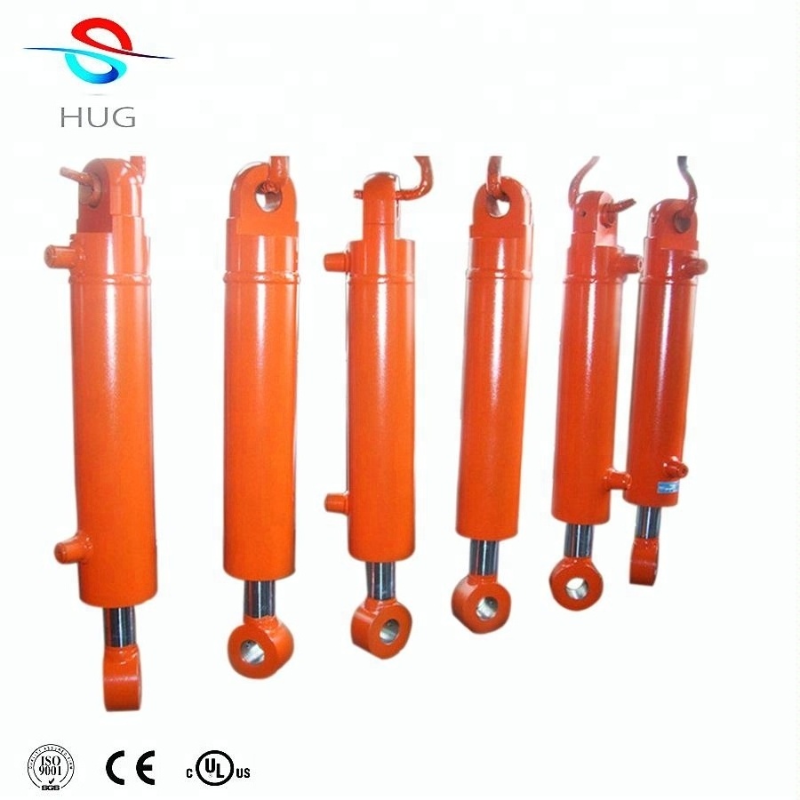 Customized double acting telescopic hydraulic cylinder from China supplier spring retract engineering oil cylinder