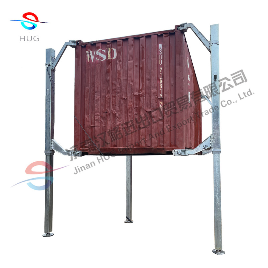 Square thickened 35 ton 40 ton standard container lift system hydraulic cylinder