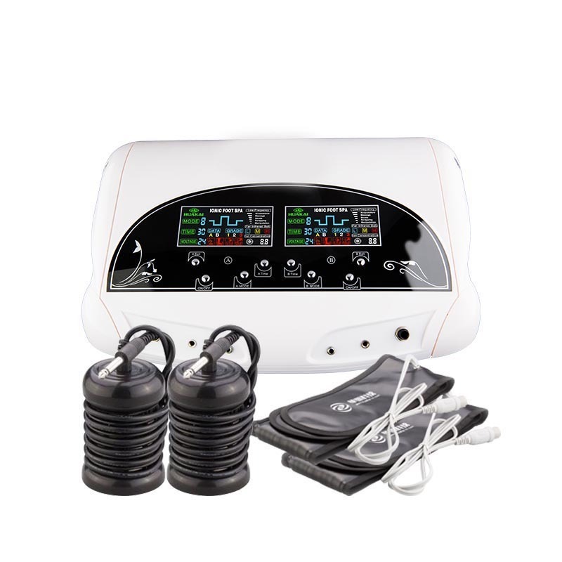 New arrival Dual Ionic Foot Bath Detox Machine Professional Ionic Ion Detox System Foot Bath Spa Cleanse Detoxification Machine