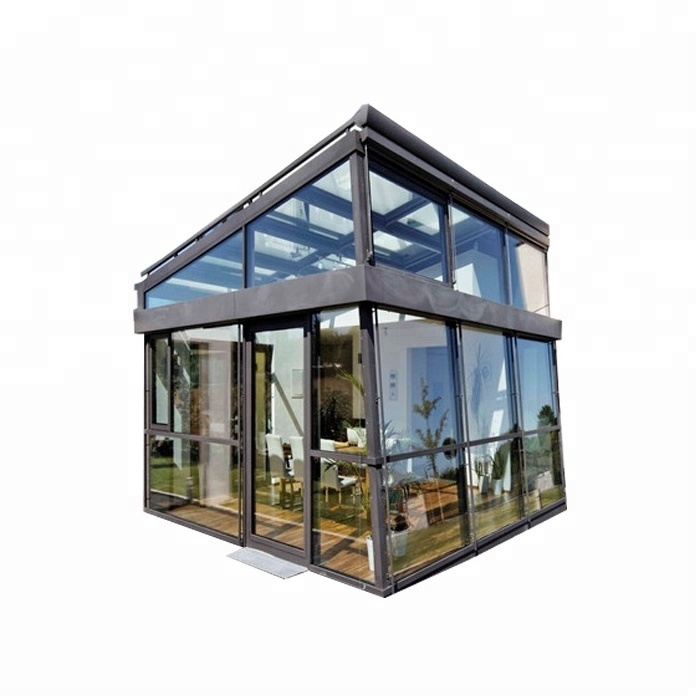 Chinese supplier aluminum sunroom panels/glass house for sale