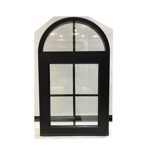 hot china factory french style grill  design arch  casement  fixed glass aluminium window and door  for sales