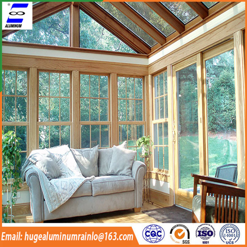 Chinese supplier aluminum sunroom panels/glass house for sale