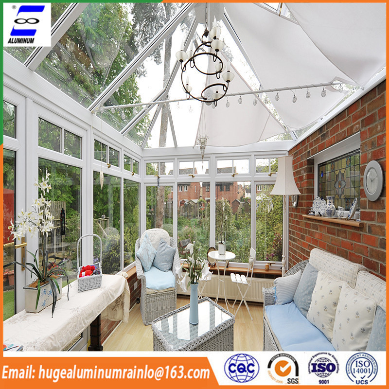 Chinese supplier aluminum sunroom panels/glass house for sale