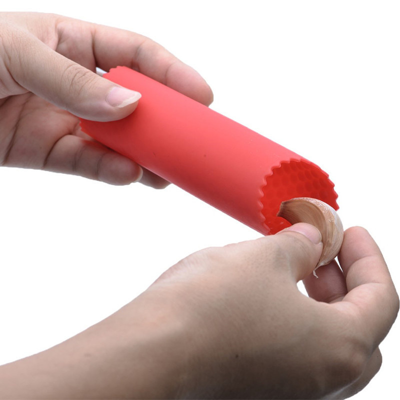 New Kitchen Vegetable Utensils Helper Silicone Tube Garlic Peeler Garlic Peeling Tube Roller