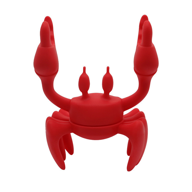 Amazon Red Crab Silicone Utensil Rest Silicone Spoon Rest for Stove Top Heat-Resistant Kitchen Grill Utensil Holder Spoon Holder