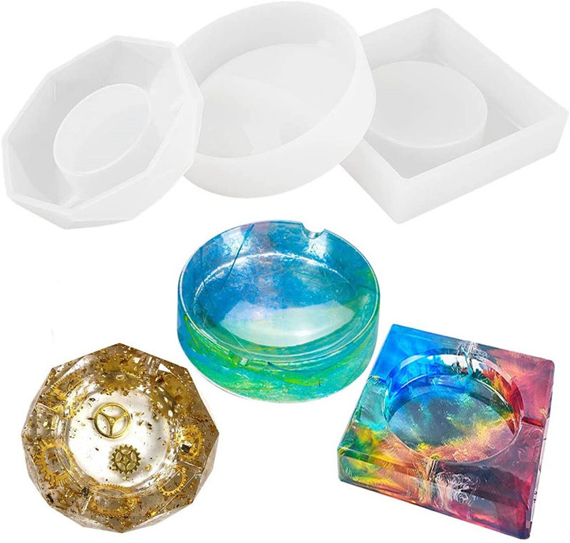 2020 New   Epoxy Silicone Ashtray Casting Resin Silicone Molds