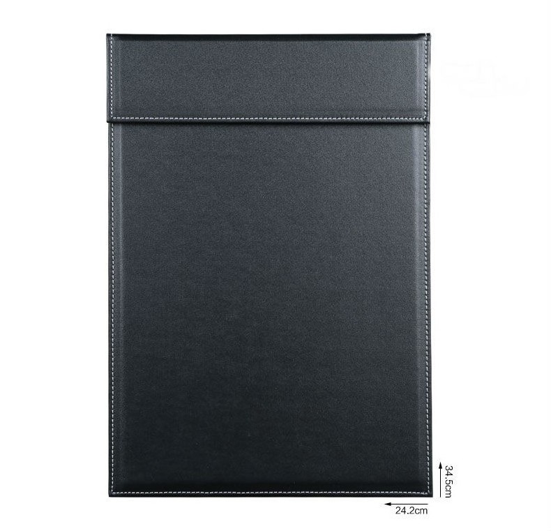 Professional Custom LOGO Office Clipboard A4 Leather Folding Business Signature Pad High-quality Writing Pad