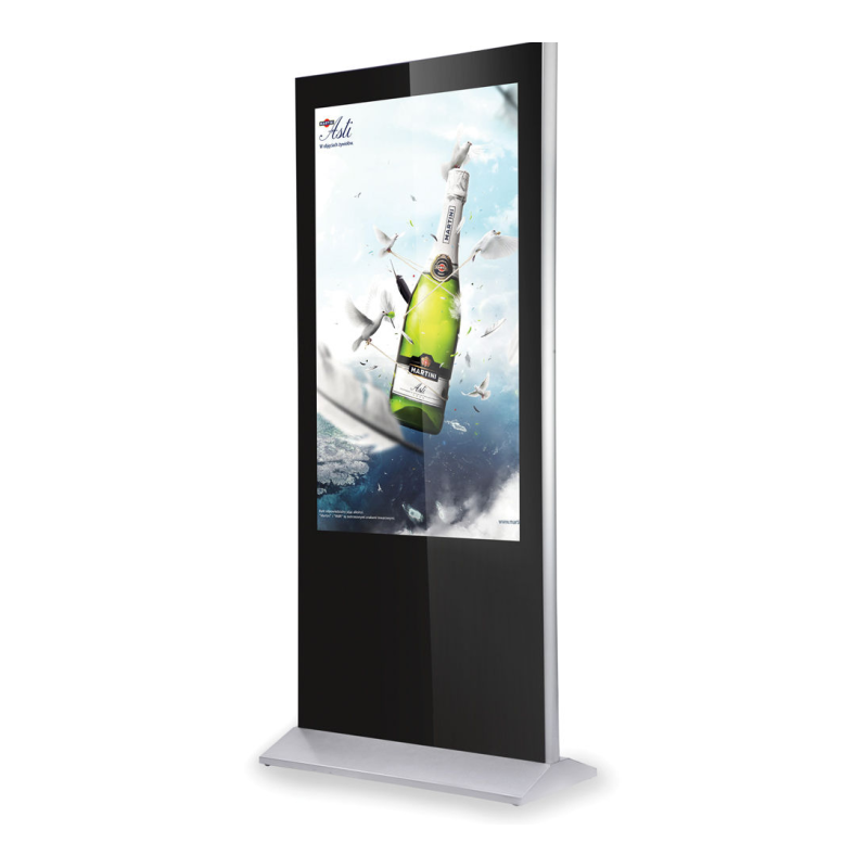 43 49 55 Inch Stand Floor Touch Screen Kiosk All In One Computer Digital Totem Advertising Touch Screen