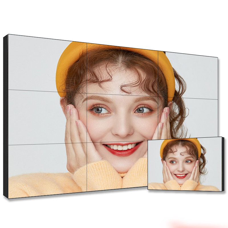 4k HD 2x2 3x3 55 Inch Lcd Led Video Wall Panel 3.5mm Black 220V Led Screen Indoor Splicing Screen 4mm SDK 8mm Video Wall