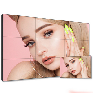 4k HD 2x2 3x3 55 Inch Lcd Led Video Wall Panel 3.5mm Black 220V Led Screen Indoor Splicing Screen 4mm SDK 8mm Video Wall