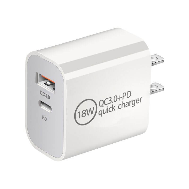 Premium quality Fast Quick Charger Pd Usb c Usb a Travel 30W Dual Port Socket UK EU US Wal Charger for phone