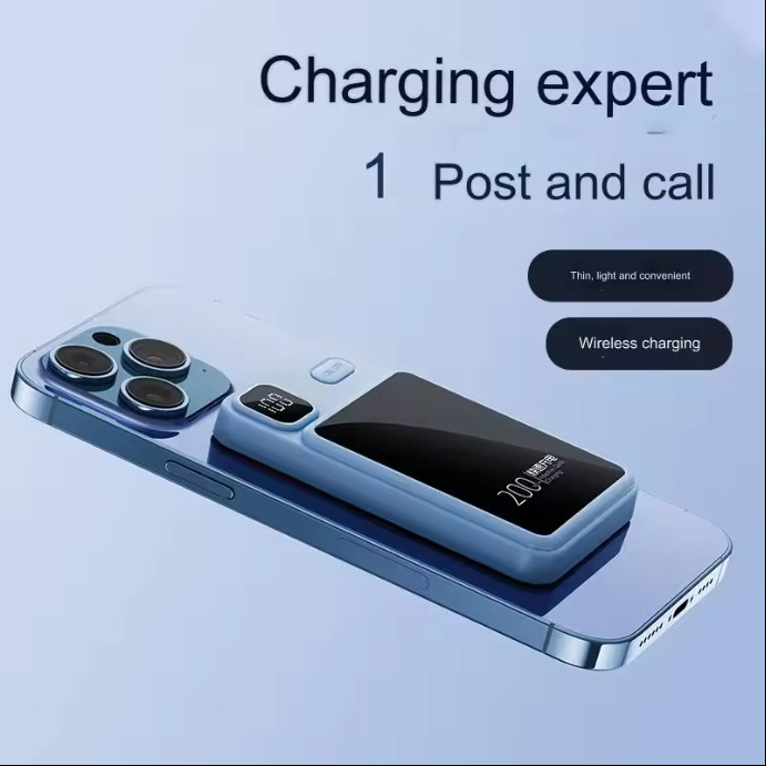 Mini Power Bank 10000mah Magnetic Wireless Charger PD 20W Battery Pack Fast Charger Metal Powerbank Wireless for phone