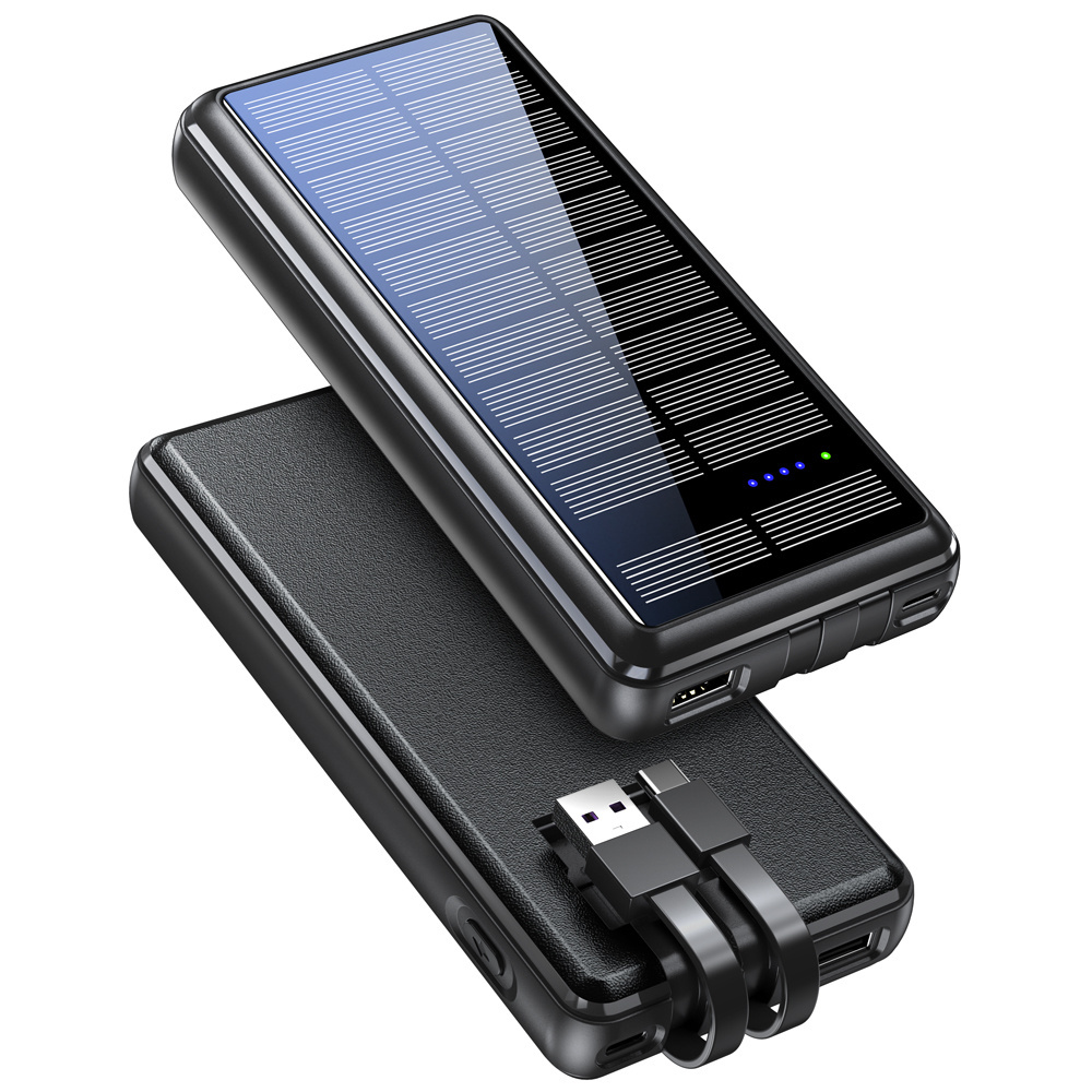 36800mAh Solar Power Bank Large Capacity Solar Charger power bank With LED Torch For Outdoor Sport