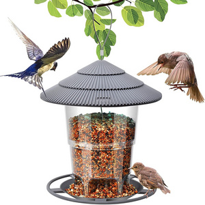 Suspended Panoramic Hanging Round Shaped Gazebo Retractable Foldable Hanging Wild Bird Feeder for Garden Decoration