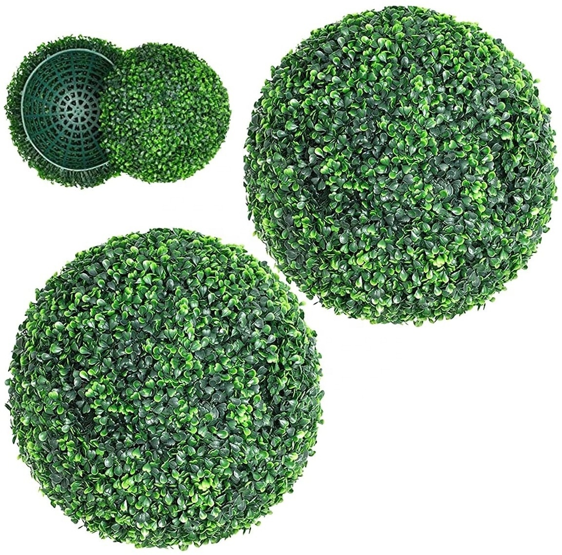 Faux Artificial Boxwood Hedge Hanging Topiary Ball Garden Plastic Wholesale Home Home Decoration Grass Garden and Home Decor