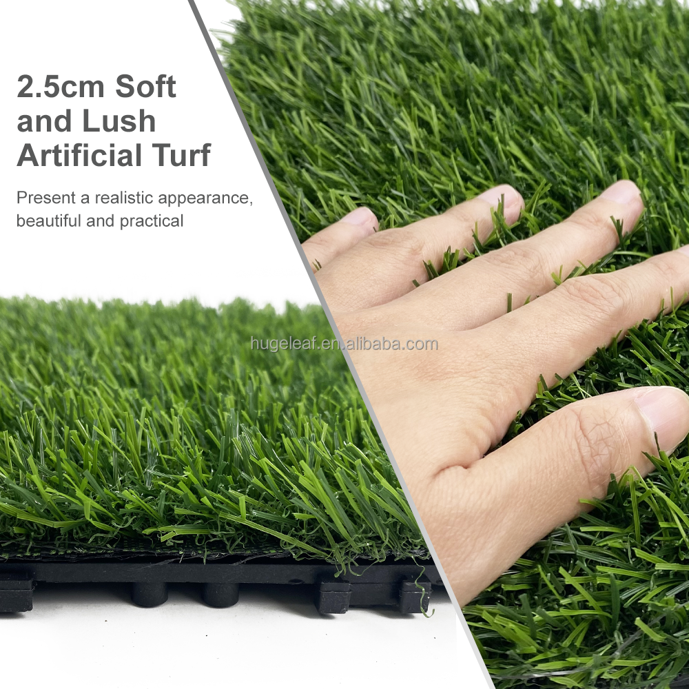 Patchwork Artificial Grass Carpet Floor Tiles Outdoor Fake Grass Interlocking Turf Decking Tiles