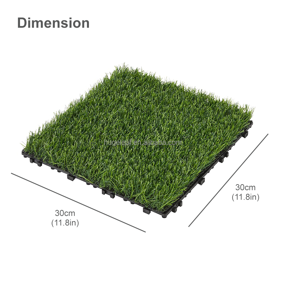 Patchwork Artificial Grass Carpet Floor Tiles Outdoor Fake Grass Interlocking Turf Decking Tiles