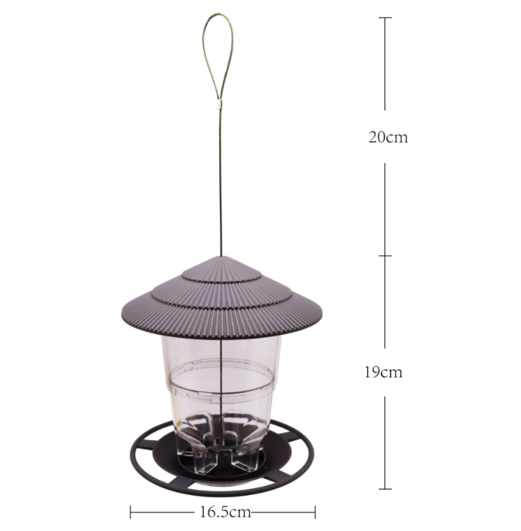 Suspended Panoramic Hanging Round Shaped Gazebo Retractable Foldable Hanging Wild Bird Feeder for Garden Decoration