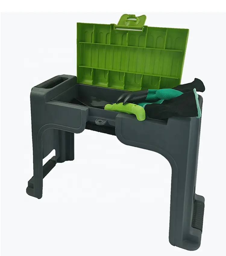 3 in 1 Multifunctional Plastic Garden Kneeler and Seat with Tool Box