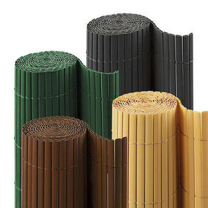 Nature PVC Bamboo Slat Panel Roll Balcony Garden Outdoor Single Face Privacy Screen Fence for Balcony and Terrace