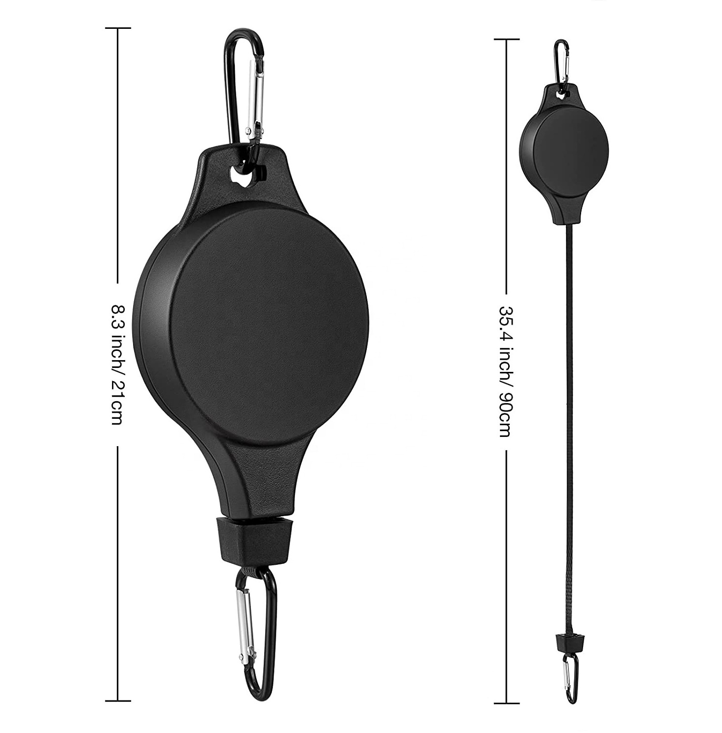 Retractable Adjustable Hanging Flower Basket Hook Hanger Plant Pulley for Hanging Plants and Bird Feeders