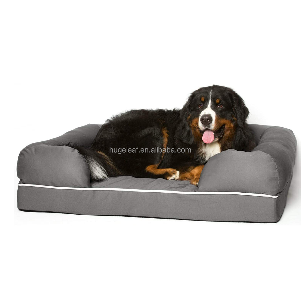 Premium Lounge Sofa Pet Couch Orthopedic Memory Foam Dog Bed with Cushion Pillow