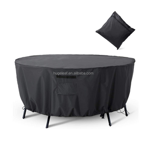 600D Oxford Heavy Duty Outdoor Table and Chair Set Cover Waterproof Patio Round Furniture Cover