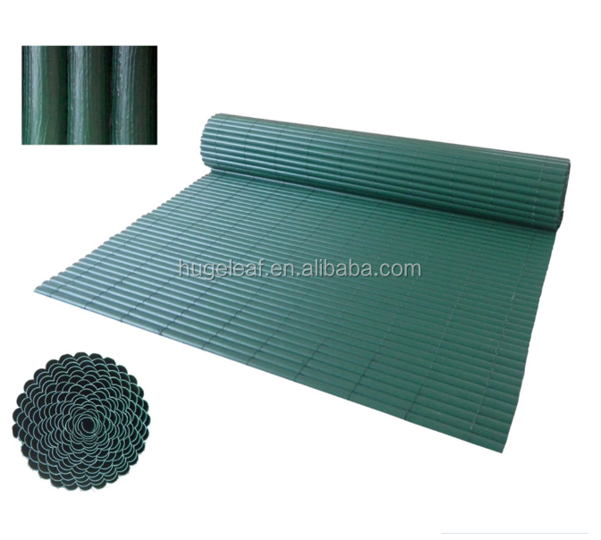 Nature PVC Bamboo Slat Panel Roll Balcony Garden Outdoor Single Face Privacy Screen Fence for Balcony and Terrace