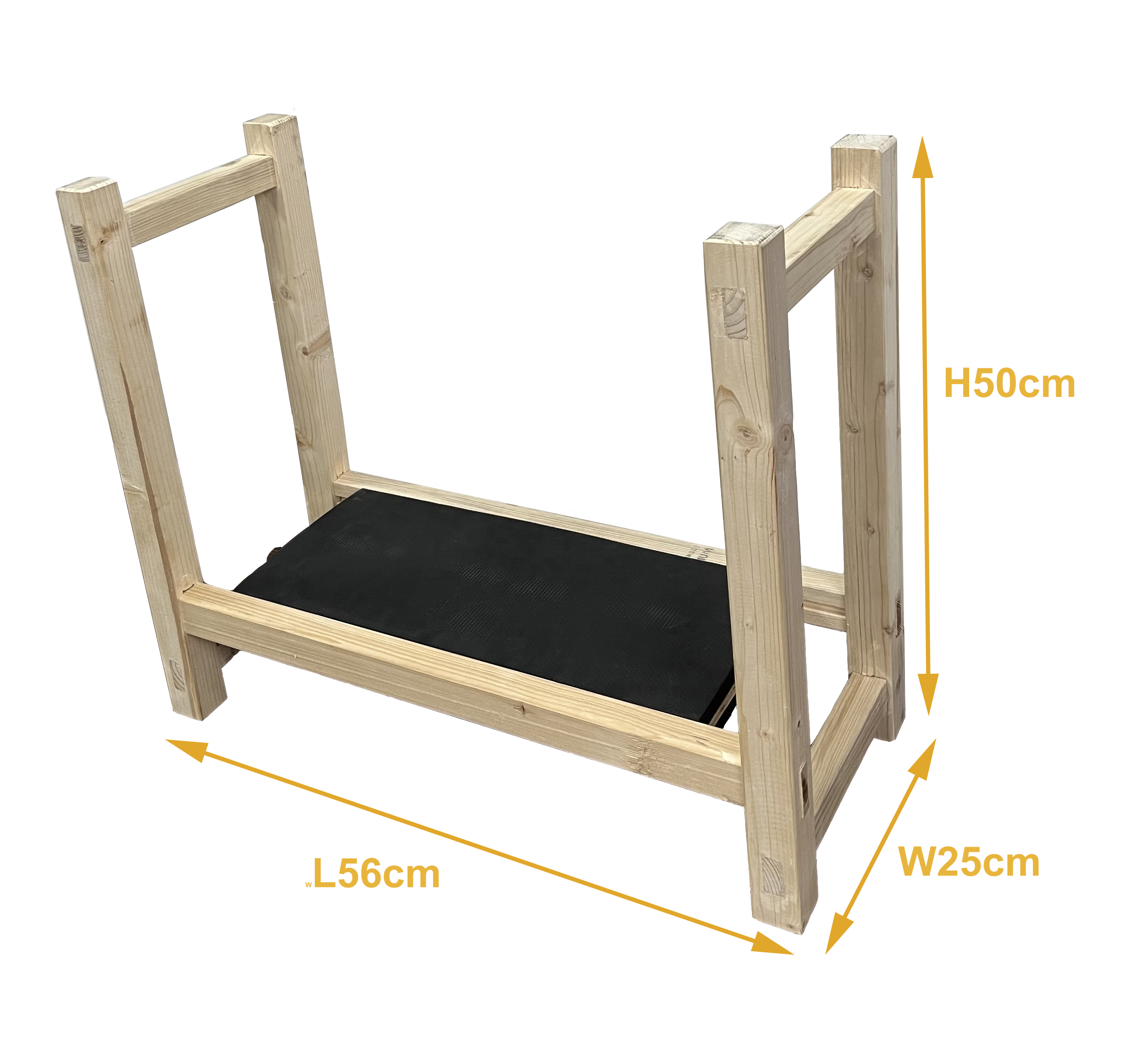 Easy Assembly Foldable 3 Adjustable Height Wooden Garden Kneeler and Seat with EVA Foam Knee Pad