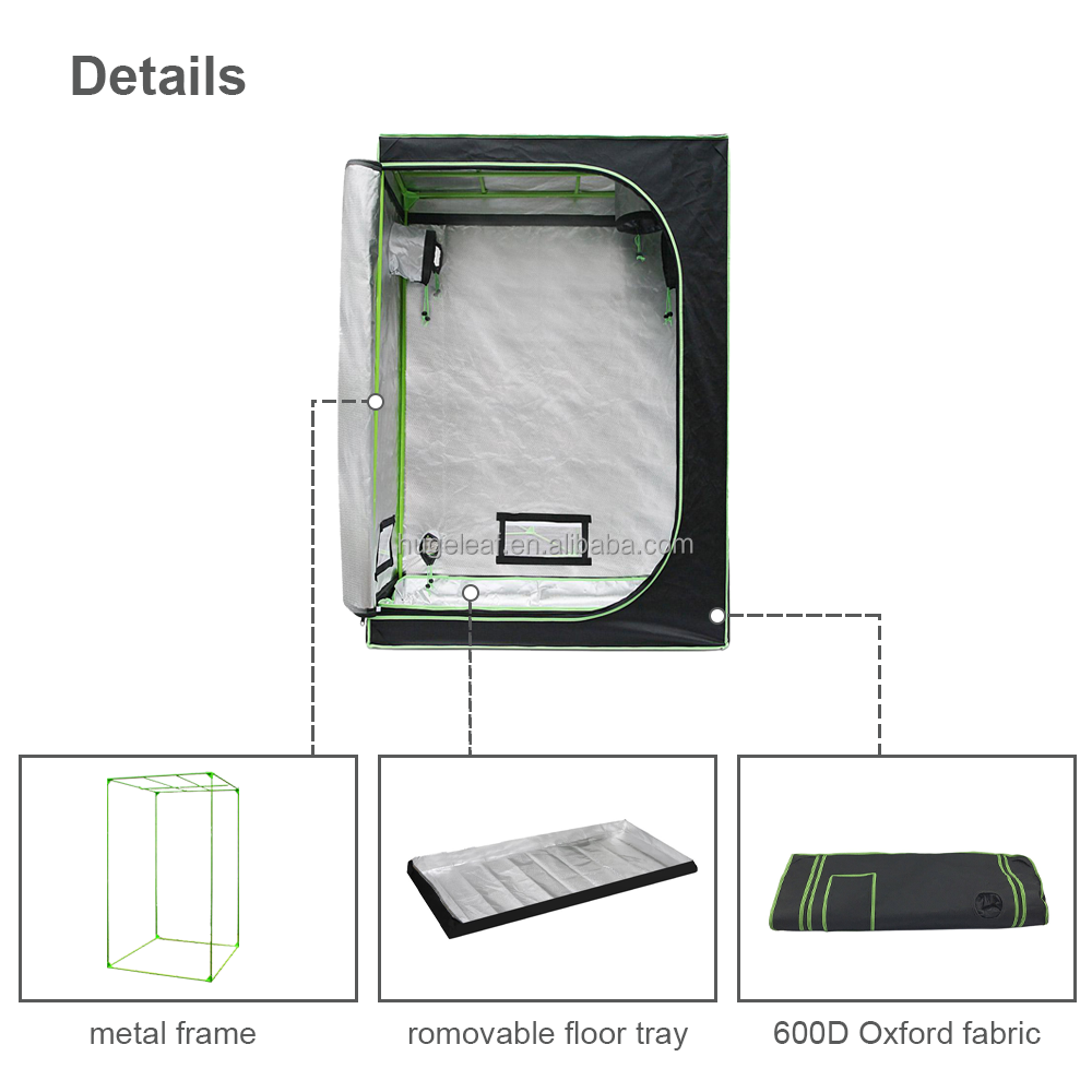 90x90x180cm Compact Grow System Small Hydroponics Growing Tent for Indoor Planting Fruit Flower Vegetable