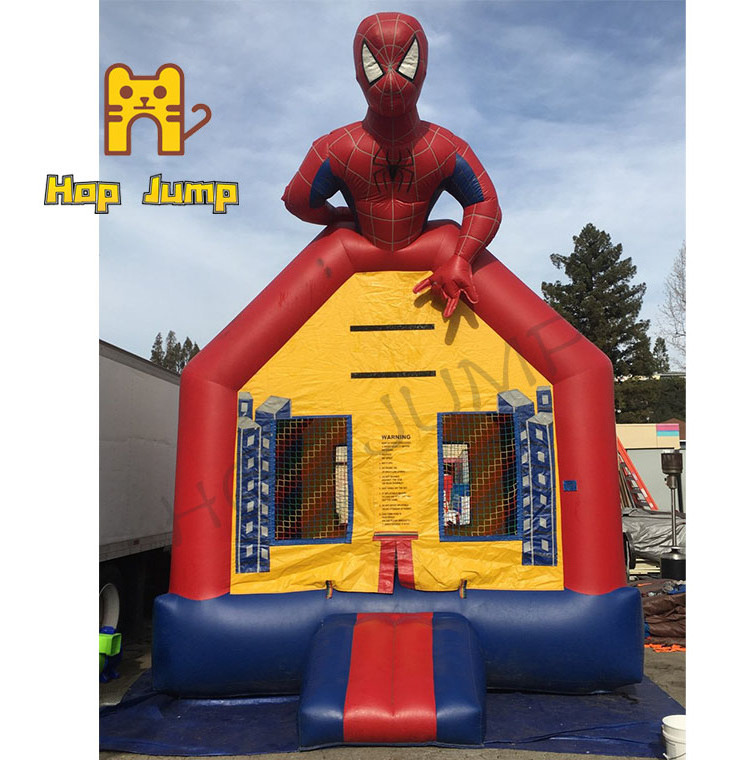 Commercial playground kids spiderman bouncer bouncy castle spider-man bounce house inflatable Jumping house