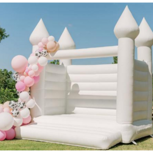 Commercial grade 13ft 4m bounce house white inflatable jumper castle for sale