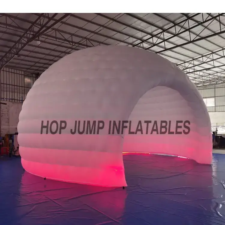 Custom Size Large pvc Advertising Led Light Inflatable Igloo Air Dome Tent Party Inflatable Igloo For Sale