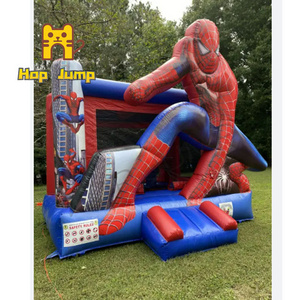 Commercial playground kids spiderman bouncer bouncy castle spider-man bounce house inflatable Jumping house