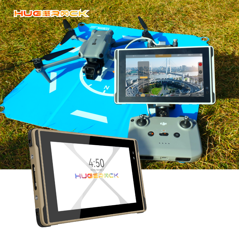 Hugerock X7 Drone Tablet 2600 Nit Sunlight Readable Rugged Drone Tablet Pc for Camera Field Monitor 7